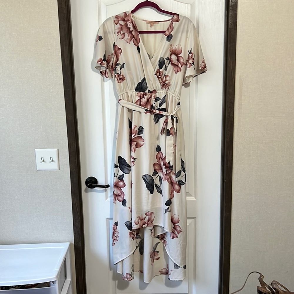 Floral High Low Dress